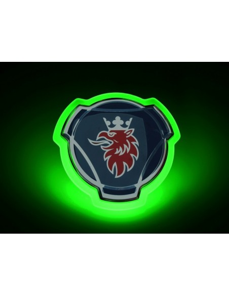 Illuminated SCANIA emblem - green