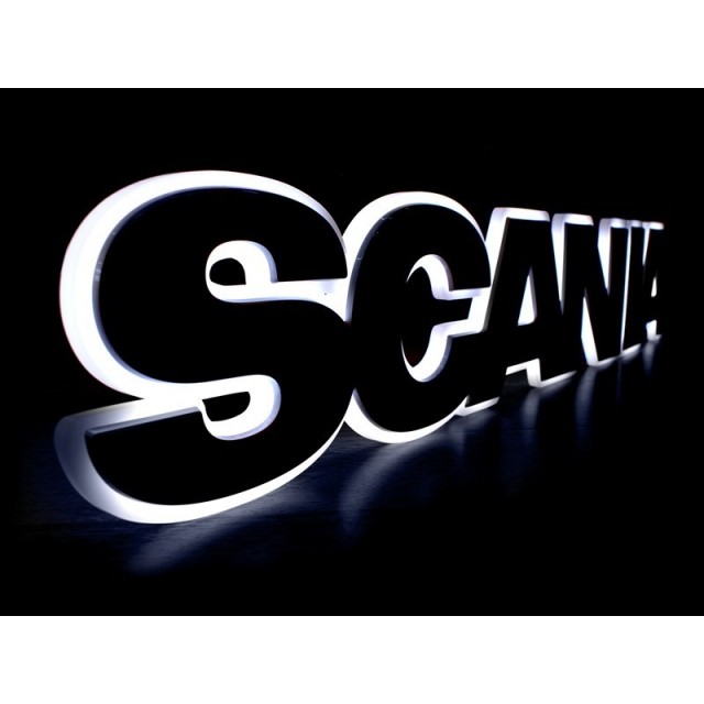 ◆Syun◆ Truck is Drug - SCANIA sign illuminated lightbase - Xenon white
