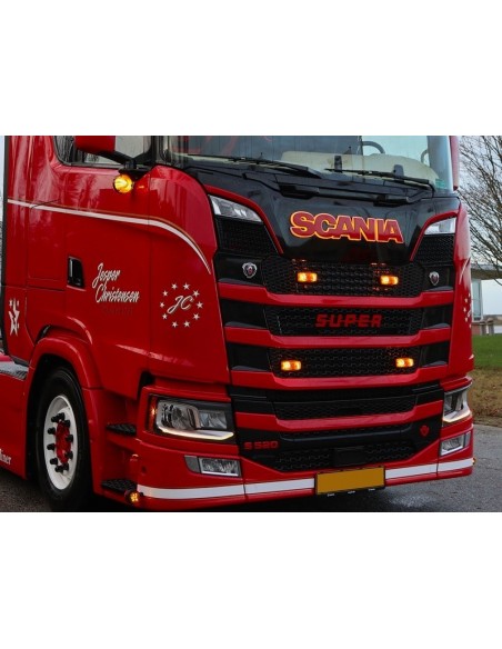 SCANIA sign illuminated lightbase - yellow