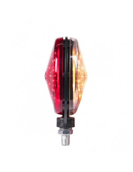 PURELUX Spectrum Oldschool - ucho pod lusterko pomarańczowo/czerwone LED