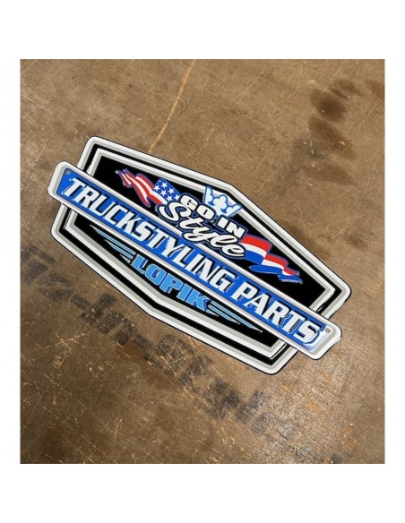 Go-in-Style.nl aluminium logo plate