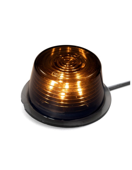 Gylle LED insert orange with BLACK LINE lens 10-30V
