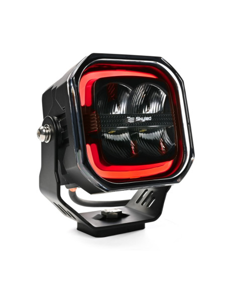 SKYLED PAVO 80F - LED worklight with tricolor position light - 12-30V