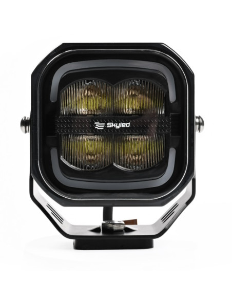 SKYLED PAVO 80F - LED worklight with tricolor position light - 12-30V