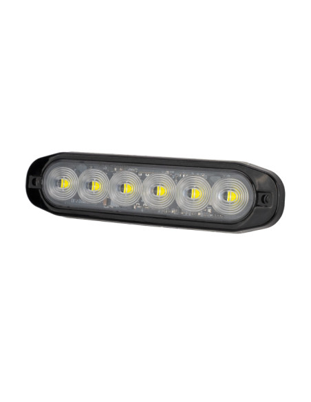 LEDSON - super slim LED warning light - xenon white 10-30V