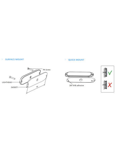 LEDSON - Lampa ostrzegawcza LED super slim - czerwony 10-30V