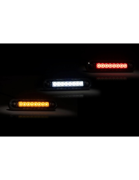 Lampa obrysowa FT-073C LED LONG DARK czerwona 12/36V