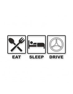 Eat Sleep Drive 2 naklejka...