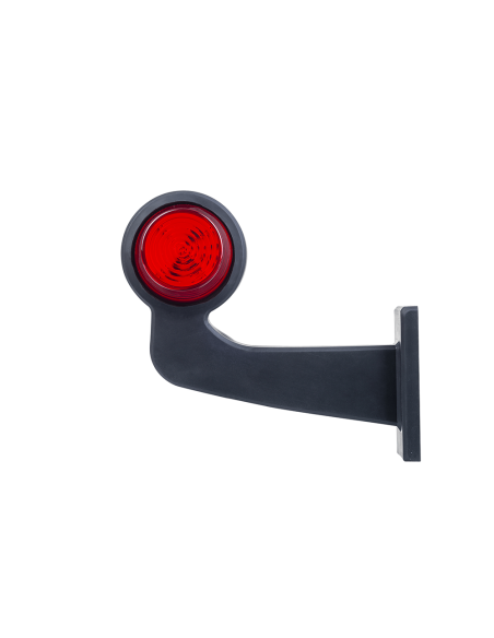 Side marker lamp Old School white-red, long 12 / 24v - left