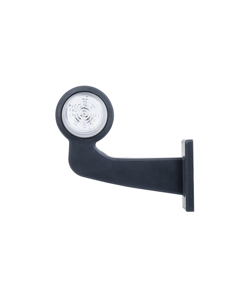 Lampa obrysowa Old School biało-czerwona długa 12/24v - prawa