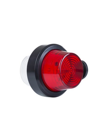 Side marker lamp Old School white-red, short 12 / 24v