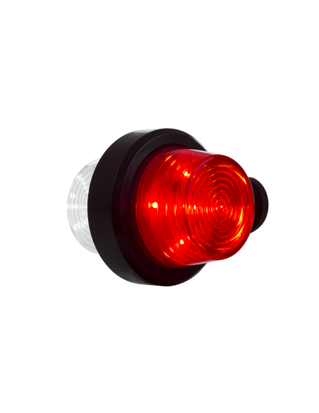 Side marker lamp Old School white-red, short 12 / 24v