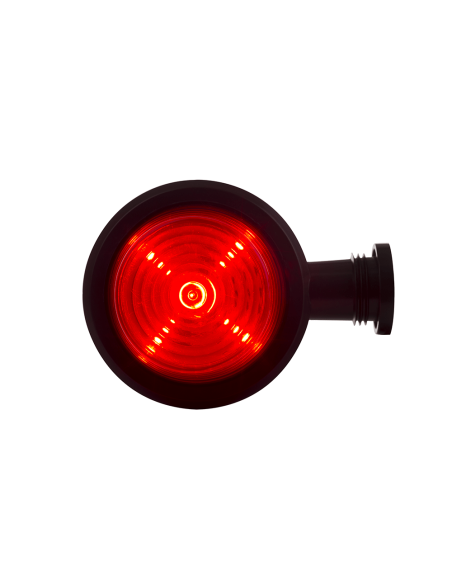 Lampa obrysowa Old School biało-czerwona krótka 12/24v