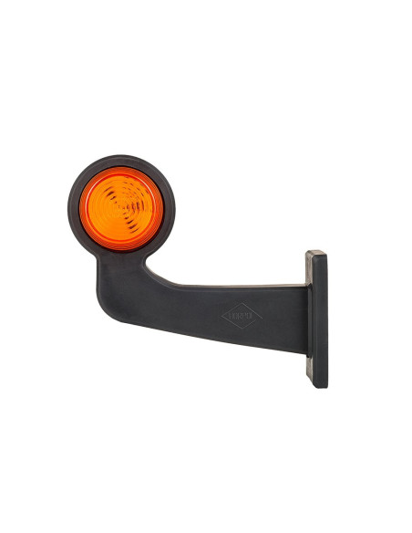 Lampa obrysowa Old School pomarańczowo-czerwona długa 12/24v - prawa