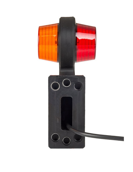 Lampa obrysowa Old School pomarańczowo-czerwona długa 12/24v - prawa
