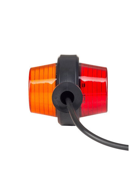 Side marker lamp Old School orange-red, short 12 / 24v