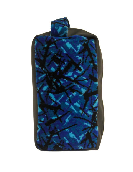 Danish plush cosmetic bag 23x12x10 cm - blue