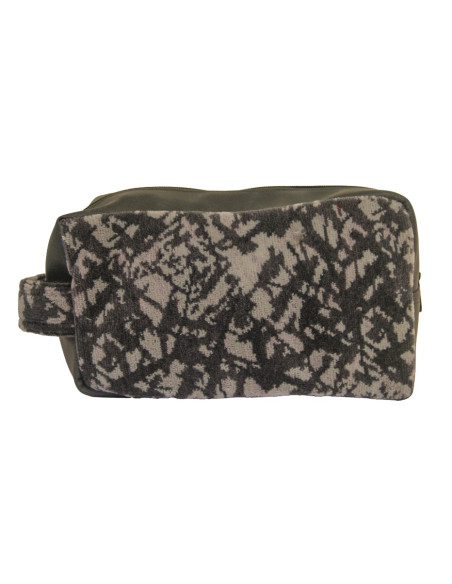 Kosmetyczka z duńskiego pluszu 23x12x10 cm - szara