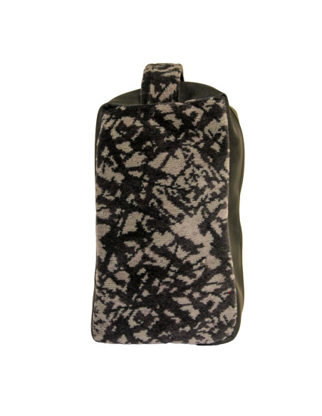 Danish plush cosmetic bag 23x12x10 cm - grey