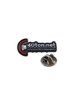 Metall pin 40ton.net logo