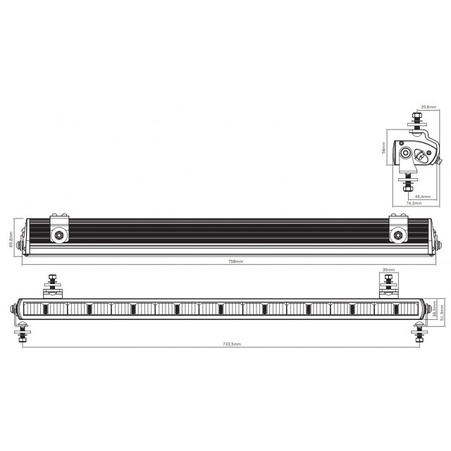 STRANDS DARK KNIGHT NUUK 30″ LED BAR