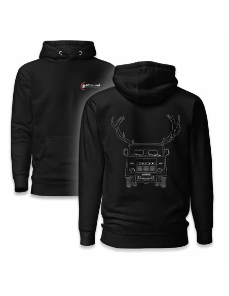 Unisex hoodie 40ton.net JELON black