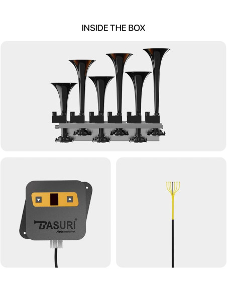 BASURI 4.0 12/24V - 22 melodies airhorn