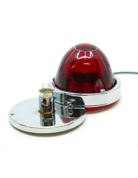 OMNIUS - Lampa żarówkowa szklana watermelon, czerwona