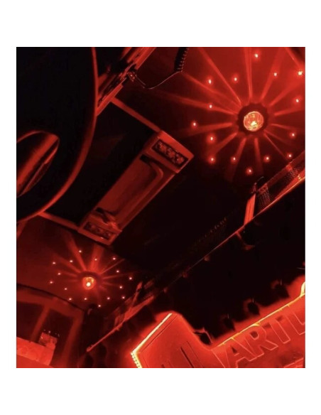 OMNIUS - Lampa żarówkowa szklana watermelon, czerwona