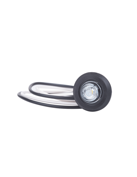 LED white marker lamp LD2628 flat mounted 12/24V