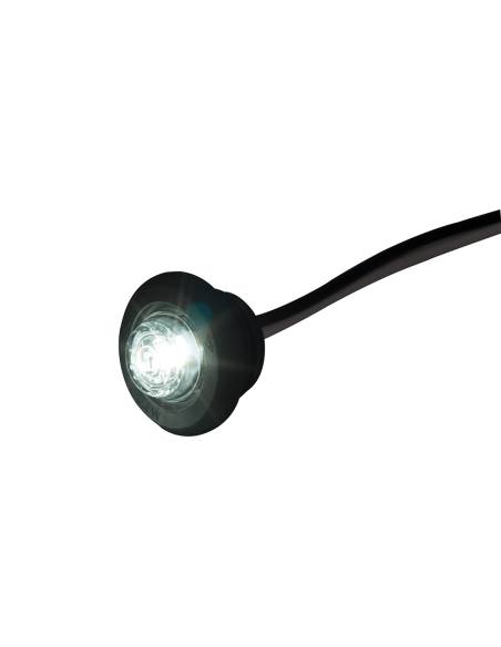 LED white marker lamp LD2628 flat mounted 12/24V