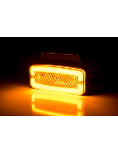 LED orange neon marker lamp with reflector and hanger LD2764 12/24V