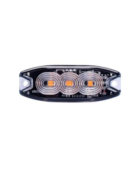 Orange warning light 3LED 12/24V SM3020A