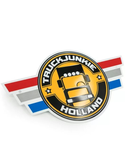 Truckjunkie embossed aluminium plate 32x18,5 cm