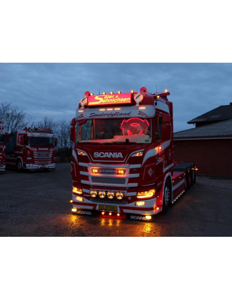 SCANIA NG headlight extra light - dualcolor xenon white/amber + strobe