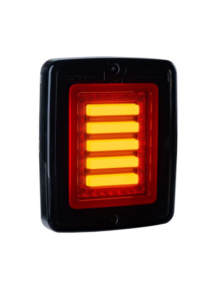 Lampa tylna 3-funkcja LED Breeze X1 z kloszem dymionym
