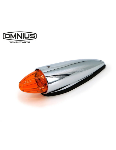 OMNIUS - Lampa torpedo LED pomarańczowa 24V
