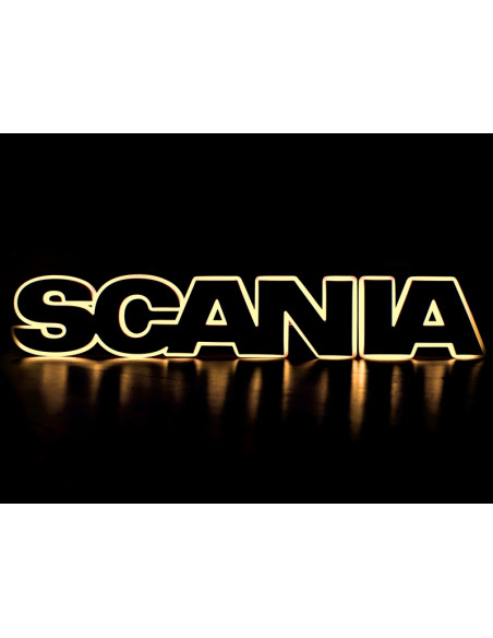 SCANIA Podświetlenie napisu - biały ciepły