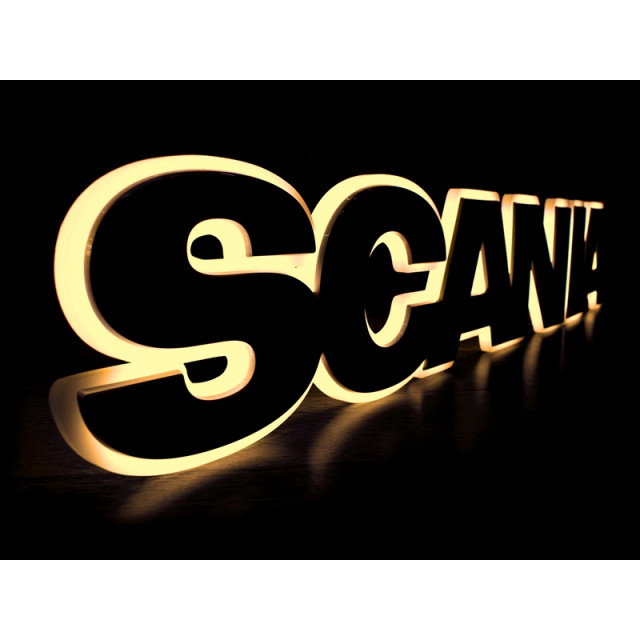 SCANIA Podświetlenie napisu - biały...