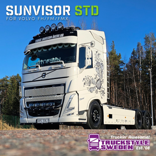 VOLVO FH4/5/Aero sunvisor, without...