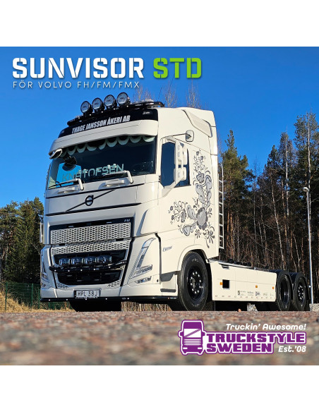 VOLVO FH4/5/Aero sunvisor, without marker lights