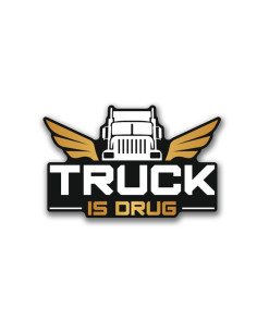 Truck is Drug black logo -...