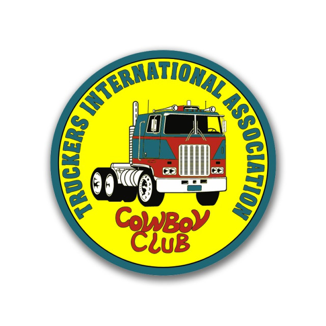 TIA Cowboy Club - naklejka mała