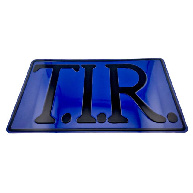 TIR - Aluminum embossed sign 40x25...