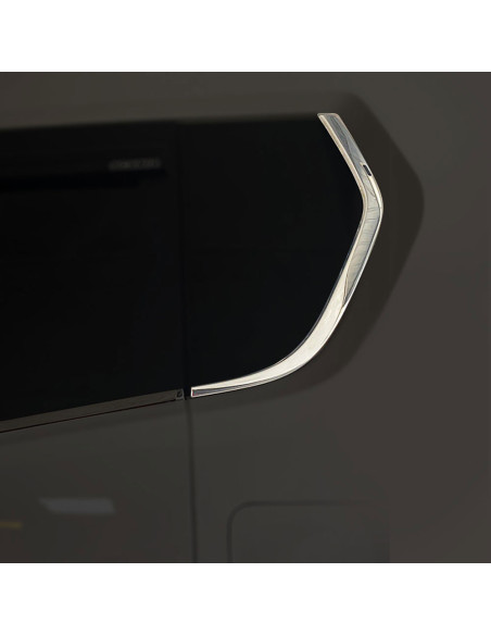 Scania Nextgen embossed stainless steel bed window decoration