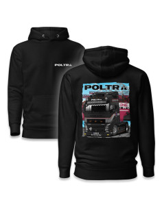 Unisex hoodie POLTRA black