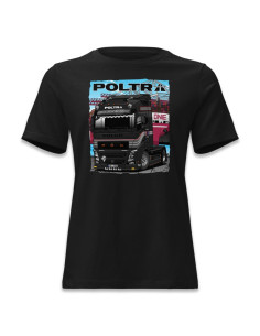 Women's T-shirt POLTRA black