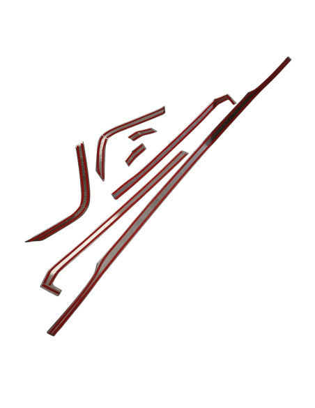 DAF XF/XG/XG+ embossed stainless steel around grill decoration