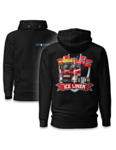 Unisex hoodie ICE LINER black