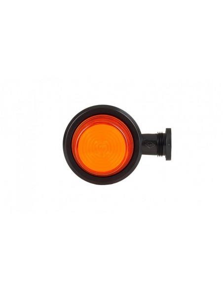 2 X Neon Orange Clutter 12/24v LED Side Lights for Truck Car Trailer